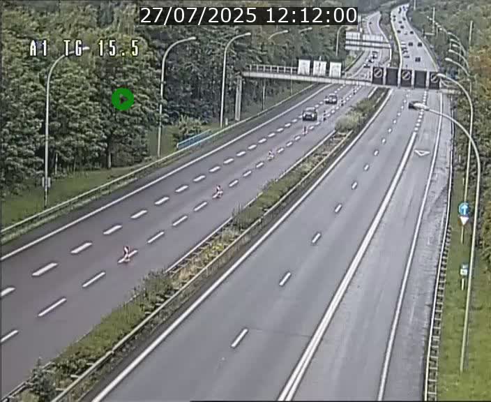 Traffic live webcam Luxembourg Munsbach - A1 direction Luxembourg - BK 15.5