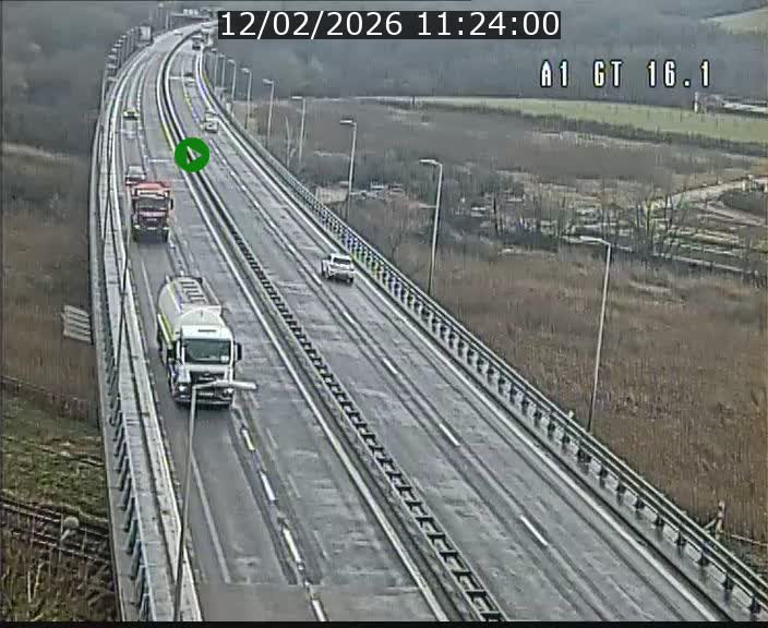 Traffic live webcam Luxembourg Niederanven - A1 direction Allemagne - BK 16.1