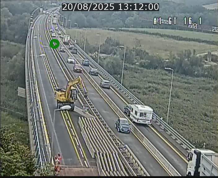 Traffic live webcam Luxembourg Niederanven - A1 direction Allemagne - BK 16.1