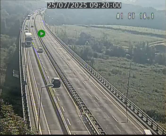 Traffic live webcam Luxembourg Niederanven - A1 direction Allemagne - BK 16.1