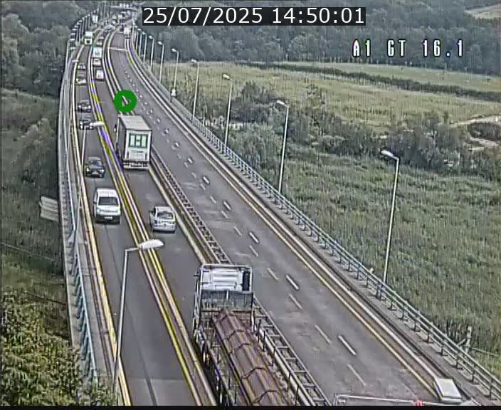 Traffic live webcam Luxembourg Niederanven - A1 direction Allemagne - BK 16.1