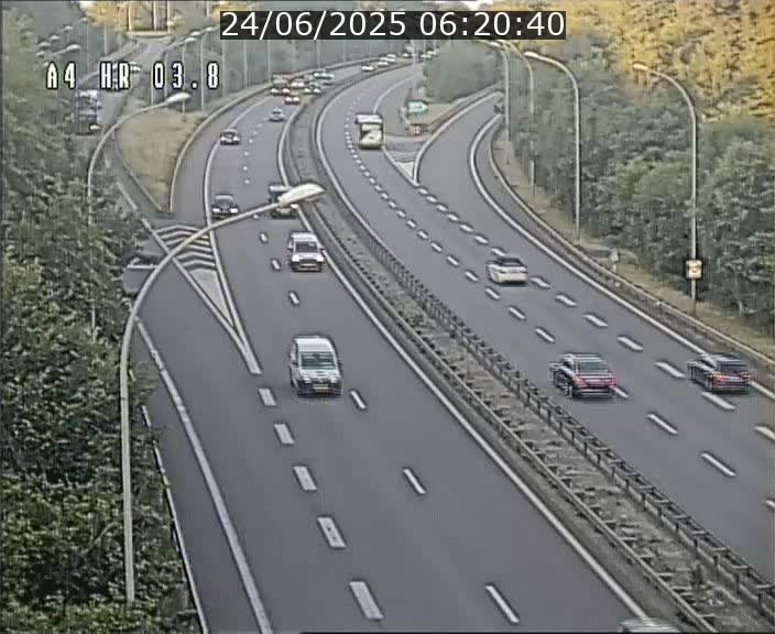 Webcam traffic A4 Luxembourg - BK 3.8 - Leudelange (direction Esch sur Alzette)