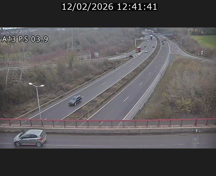 Traffic live webcam Luxembourg Differdange - A13 direction Esch-sur-Alzette - BK 3.9