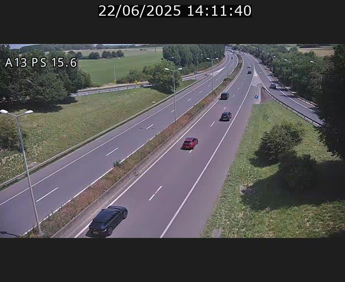 Traffic live webcam Luxembourg Kayl - A13 direction Dudelange - BK 15.6