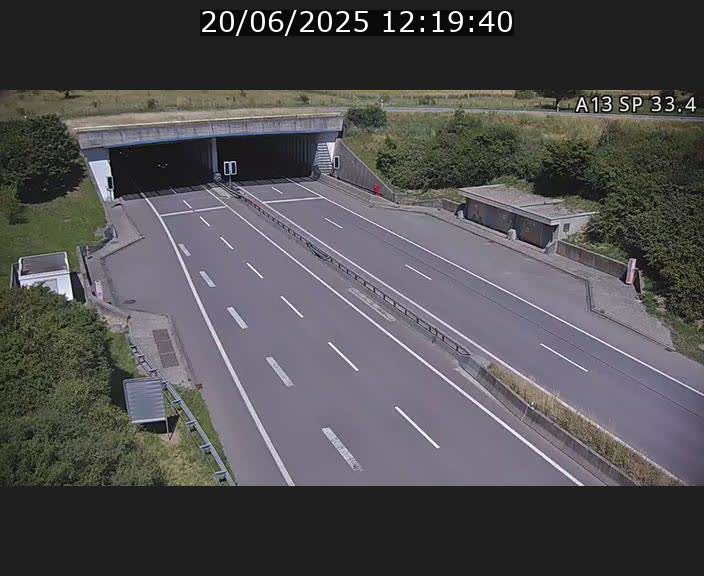 Webcam trafic sur A13 à hauteur d'Altwies en direction de Mondorf-les-bains et en provenance de l'Allemagne