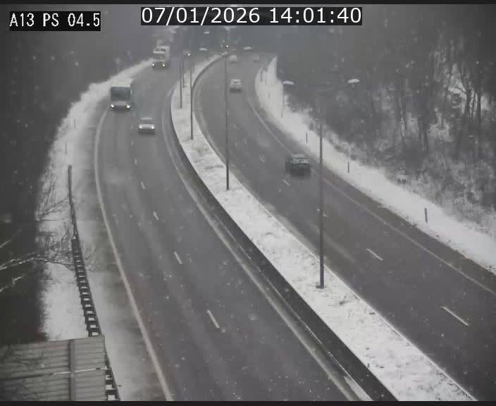 Traffic live webcam Luxembourg Differdange - A13 direction Esch-sur-Alzette - BK 4.5