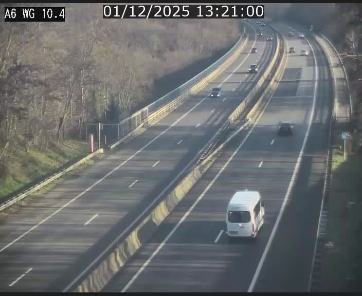 Traffic live webcam Luxembourg Mamer - A6 - BK 10.4 - direction Luxembourg/France/Allemagne