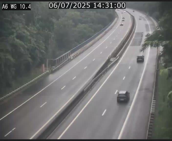 Traffic live webcam Luxembourg Mamer - A6 - BK 10.4 - direction Luxembourg/France/Allemagne