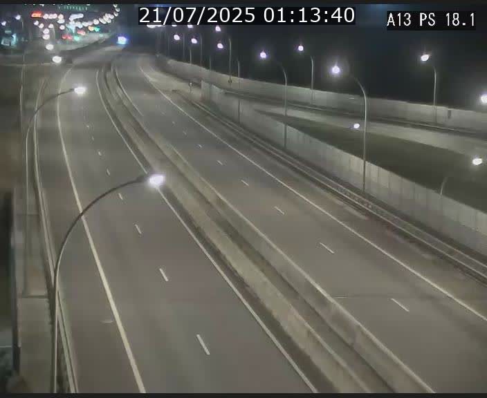 Traffic live webcam Luxembourg Dudelange - A13 direction Croix de Bettembourg - BK 18.1