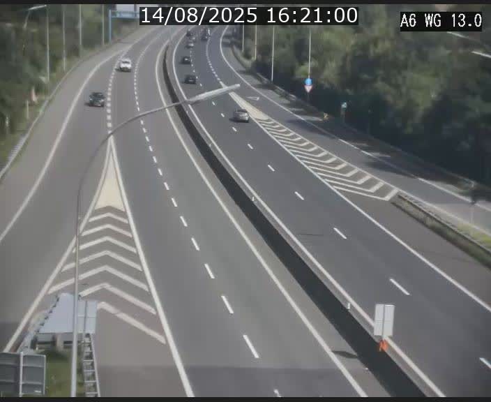 Traffic live webcam Luxembourg Mamer - A6 - BK 13 - direction Luxembourg/France/Allemagne