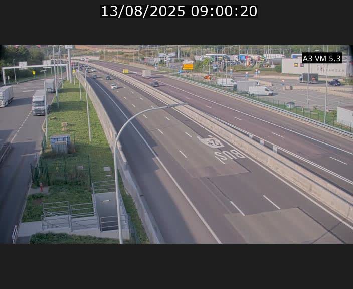 Traffic live webcam Luxembourg Aire de Berchem - A3 - BK 5 - direction France