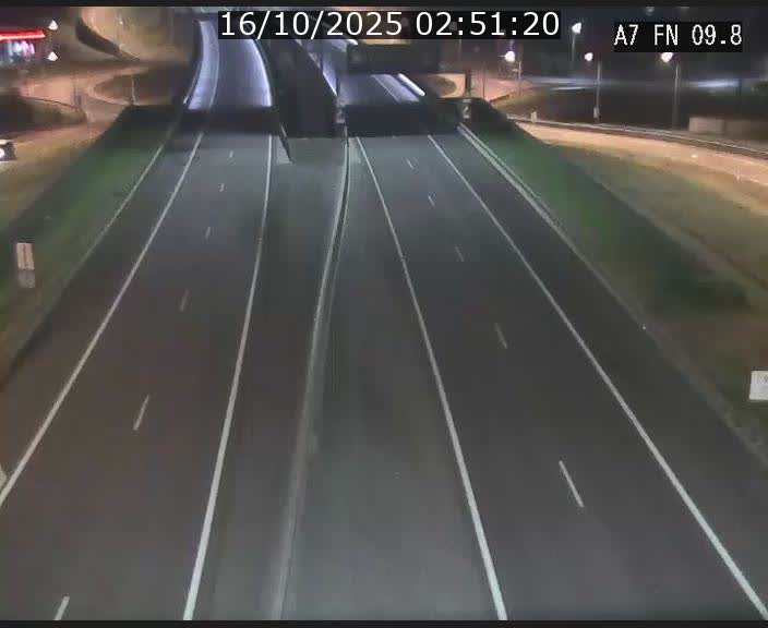 Caméra trafic Luxembourg - A7, Tunnel Gousselerbierg, sortie sud, direction rond-point Lorentzweiler (BK 9.9)