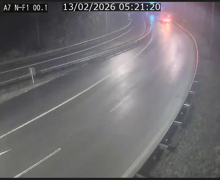 Webcam autoroute Luxembourg A7 située dans la sortie 1 Waldhof, vers la N11, avant le Tunnel Stafelter