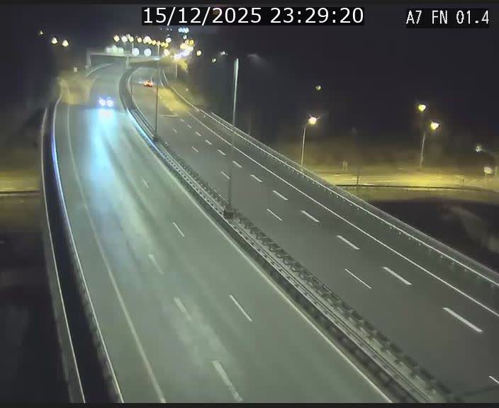 Caméra autoroute Luxembourg A7 - Tunnel Stafelter - direction Echangeur Grünewald