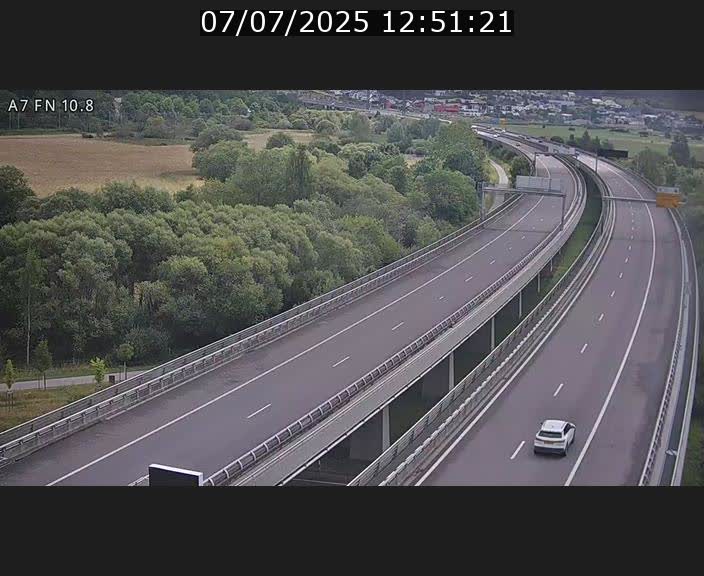 Caméra trafic Luxembourg - A7, Tunnel Gousselerbierg, sortie sud, direction rond-point Lorentzweiler (BK 10.8)
