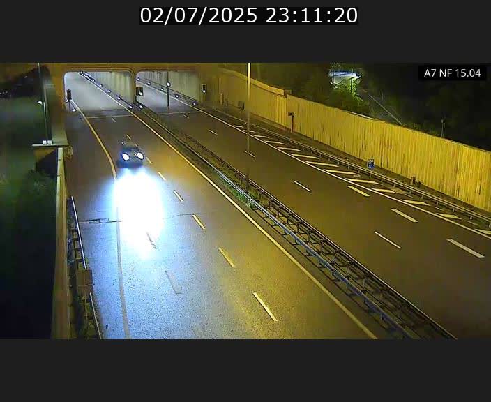 Caméra trafic Luxembourg - A7, Tunnel Mersch, entrée sud, direction Ettelbruck