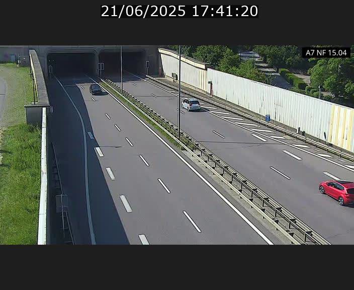 Caméra trafic Luxembourg - A7, Tunnel Mersch, entrée sud, direction Ettelbruck