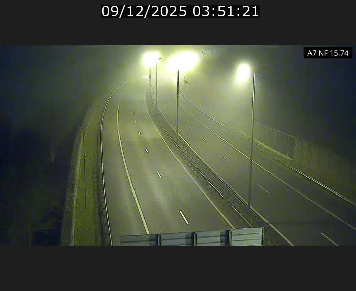 Caméra trafic Luxembourg - A7, Tunnel Mersch, entrée nord, direction Lorentzweiler