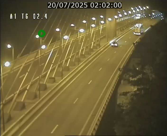 Traffic live webcam Luxembourg Sandweiler - A1 direction Luxembourg-ville - BK 2.4