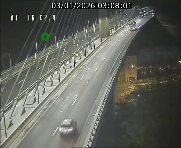 Traffic live webcam Luxembourg Sandweiler - A1 direction Luxembourg-ville - BK 2.4