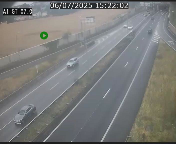 Traffic live webcam Luxembourg Cents - A1 direction Kirchberg - BK 7