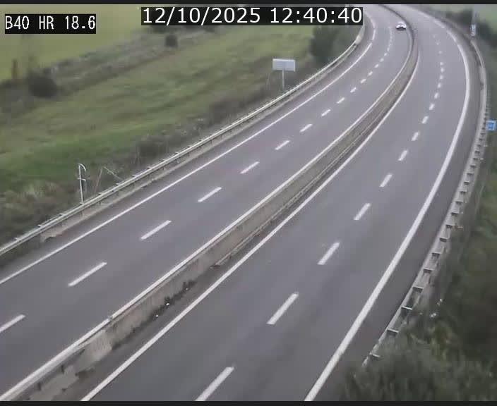 Webcam sur la route de liaison entre Micheville et Esch-Belval à la frontière entre le Luxembourg et la France. Vue orientée vers la Lorraine.