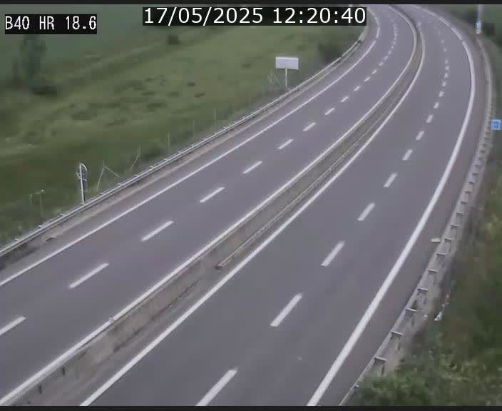 Webcam sur la route de liaison entre Micheville et Esch-Belval à la frontière entre le Luxembourg et la France. Vue orientée vers la Lorraine.