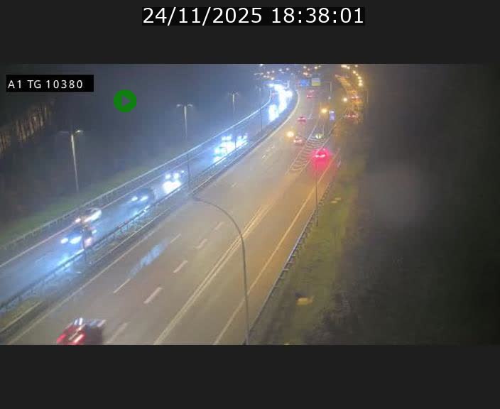 Traffic live webcam Luxembourg Senningerberg - A1 direction Luxembourg Kirchberg - BK 10.3
