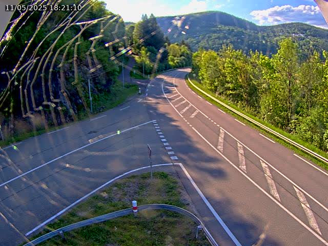 Caméra autoroute France - N66, col du Bussang direction Remiremont