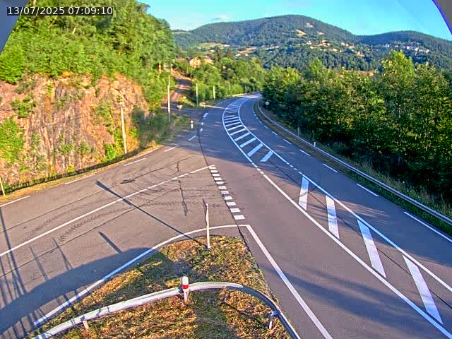 Caméra autoroute France - N66, col du Bussang direction Remiremont