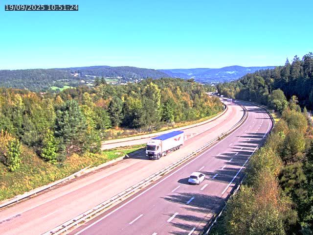 Caméra autoroute France - N57, Côte de la demoiselle direction Remiremont