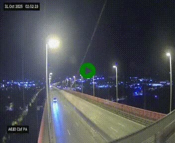 Webcam autoroute sur le périphérique de Bordeaux (A630) au nord de la ville. Caméra située sur le Pont d'Aquitaine.