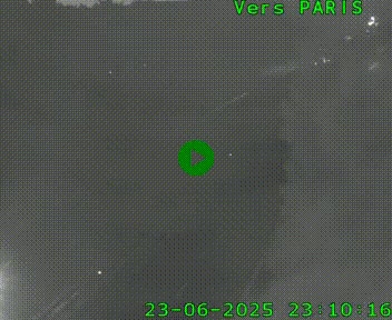 Caméra routière sur l'autoroute A20 au nord de Limoges, à la jonction avec la N520. Vue orientée vers Paris