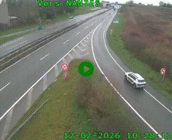 Webcam N147 au nord de Poitiers et à la jonction avec la A10