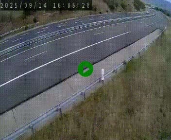 Caméra autoroutière France - A75, Engayresque, entre Millau et Séverac-le-Chateau, en direction de Montpellier