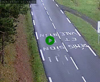 Caméra routière France - N102, au niveau du col de Montmirat à Saint-Etienne-du-Valdonnez à 1039 mètres d'altitude