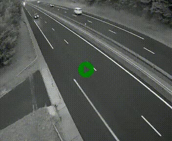 Caméra autoroute A75 à hauteur du col des Issartets en direction de Montpellier