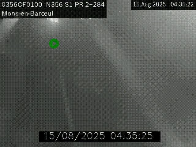Webcam à l'entrée de Lille en direction du périphérique, à proximité de Mons-en-Baroeul sur la N356