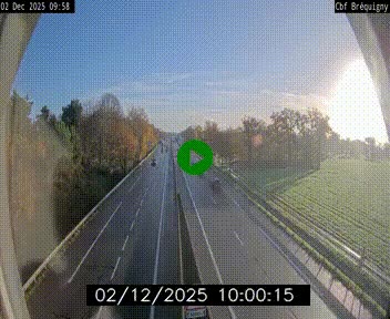 Webcam sur le périphérique de Rennes (N136) à hauteur du quartier Bréquigny, au sud de la ville