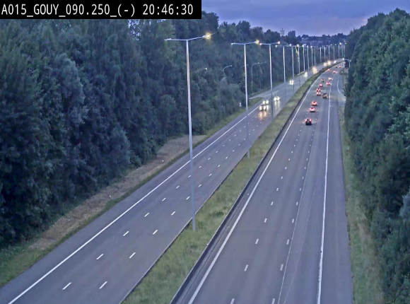 Webcam autoroute Belgique - Gouy-lez-piéton - E42 - BK 90.3