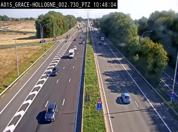 Caméra trafic Belgique - Grâce-Hollogne - E42, jonction avec A604, direction Loncin/Aéroport de Liège -  BK 3.2