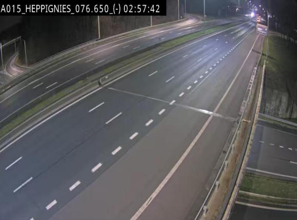 Webcam autoroute Belgique - Heppignies - E42 direction Namur - BK 76.4