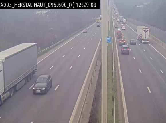 Webcam autoroute Belgique - Herstal - E40 direction Aix-la-Chapelle - BK 97