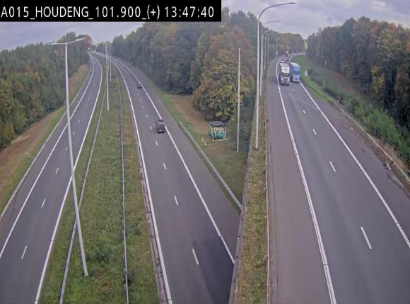 Webcam autoroute Belgique - Houdeng-Goegnies - Jonction E19/E42 direction Tournai/Mons - BK 101.85