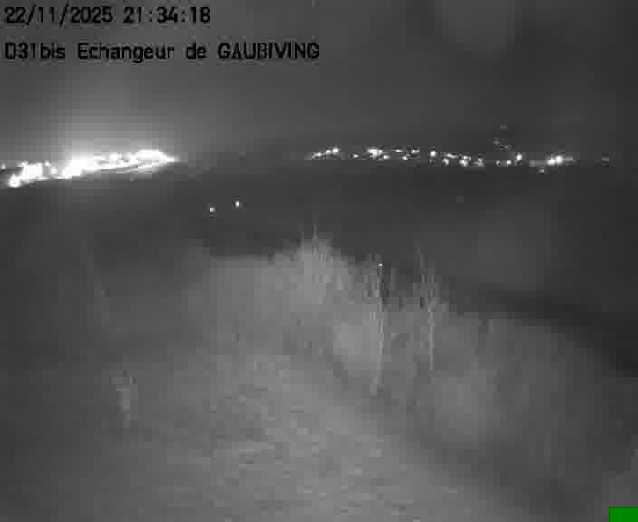 Dispositif d’observation sur D31bis (France) à Gaubiving, en direction de Sarreguemines, offrant une visualisation fiable des conditions de circulation.