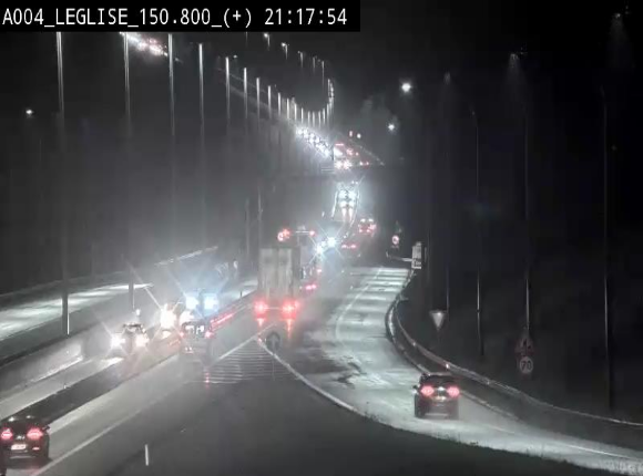 Caméra autoroute Belgique - Côte de Léglise, E411(A4) direction Luxembourg