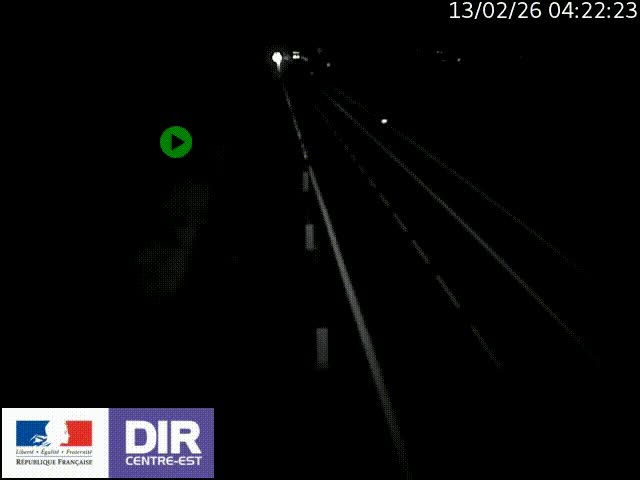 Webcam sur le contournement de Valence, sur la Nationale 7, à la jonction avec la N532, caméra orientée vers Grenoble