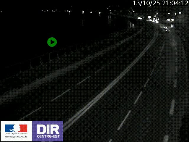 Webcam sur le quai Parjot à Vienne, aux Portes de Lyon, sur la Nationale 7, à la jonction avec le boulevard du Rhône-nord (D1407), caméra orientée vers Lyon