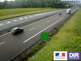 Webcam autoroute sur l'A77 à hauteur de Pouilly-sur-Loire en direction de Nevers