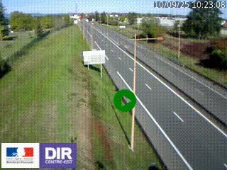 Webcam à Mably, à proximité de Roanne en direction de Moulins sur la N7